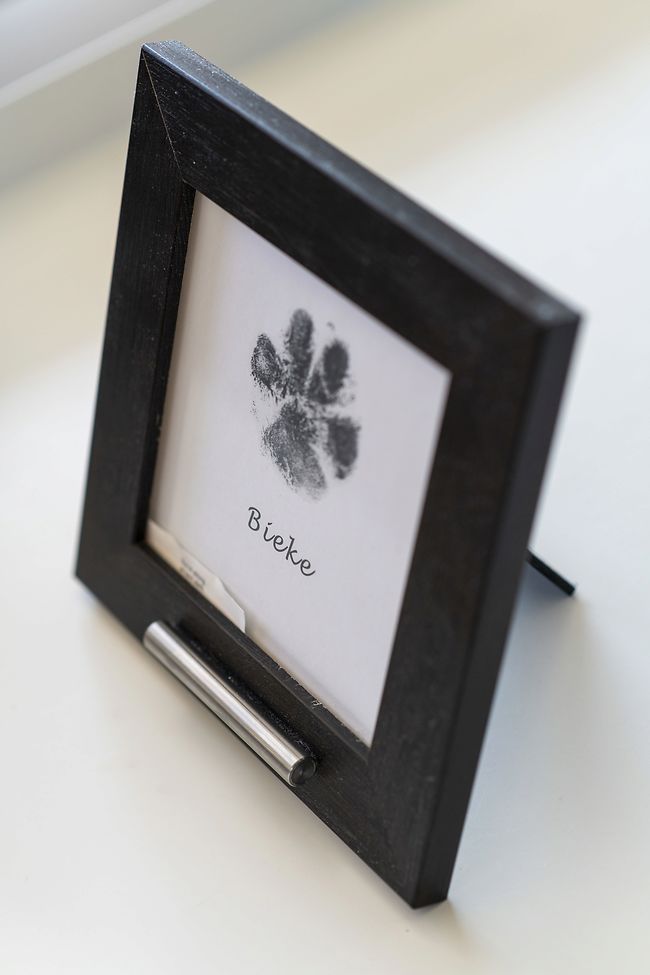 Een gepersonaliseerd rouwjuweel met een handschrift en een pootafdruk om dicht bij je te dragen en voor altijd te koesteren